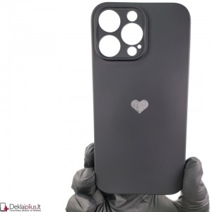 Švelnus silikoninis dėklas - juodas (Apple Iphone 14 Pro Max)